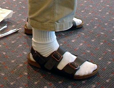 Sandalias con calcetines