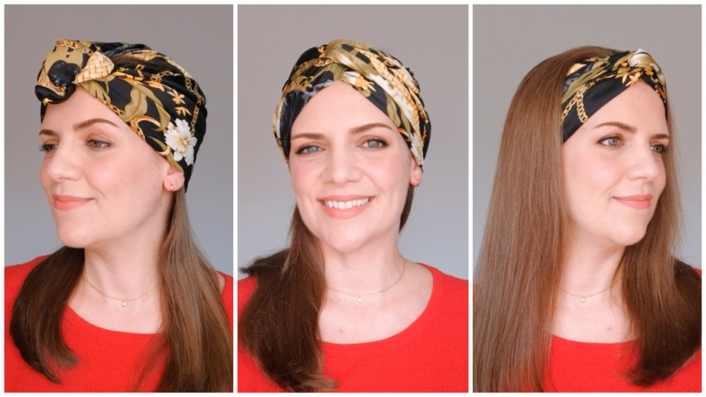 4 formas de llevar un pañuelo como turbante o diadema